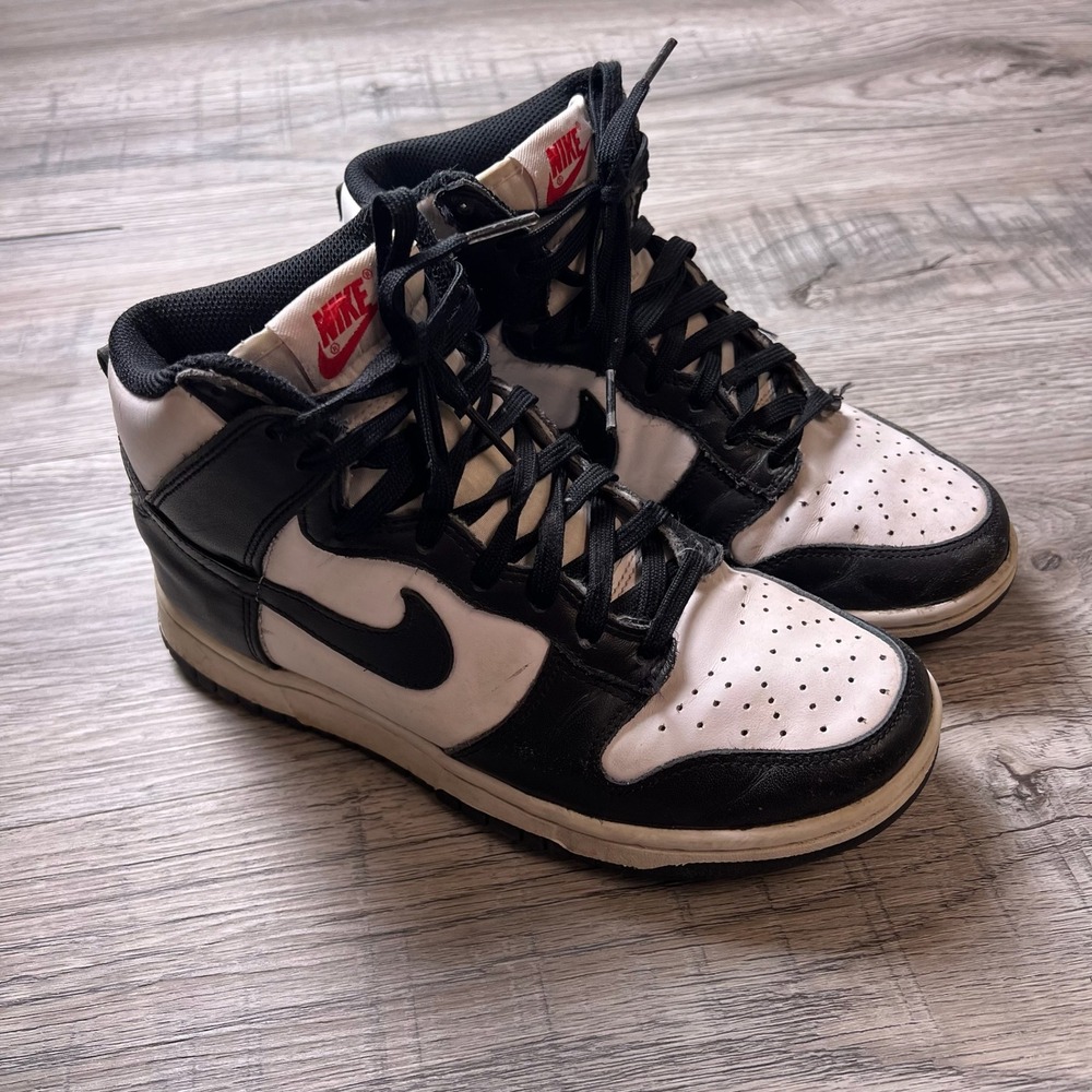 Nike Dunk High Panda Womens 7.5 Black White DD1869-103 Retro High Top Sneakers
